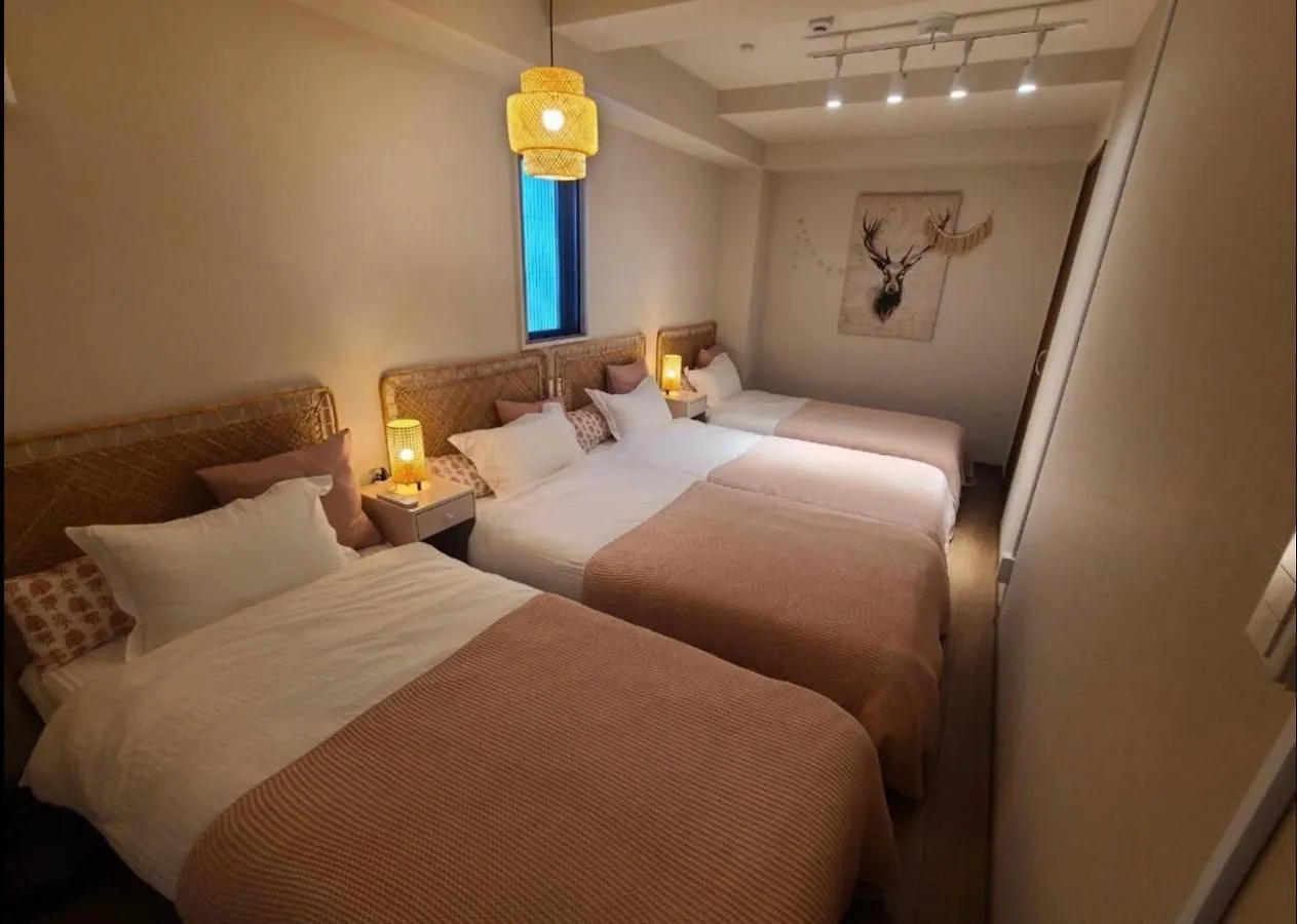 上野駅徒歩５分シングルベッド４台＋布団２セット1Ldk Apartment Tokyo Japan